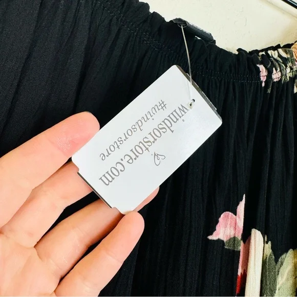 NWT | Windsor | floral little black dress | M - Picture 7 of 7